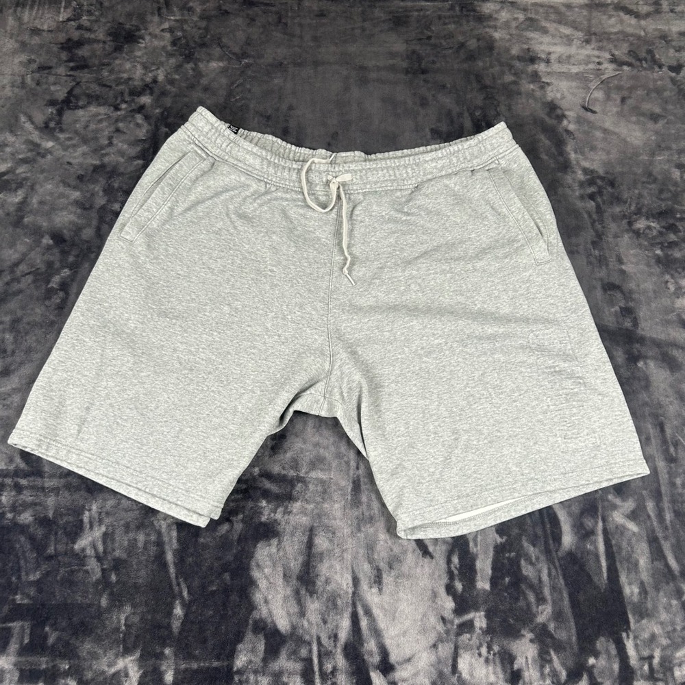 Puma Fleece Shorts Mens XXL Gray Drawstring Elastic Waist Casual Loungewear‎